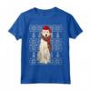 Natale Ugly Christmas Kuvasz Maglietta - Regalo Divertente per Amanti dei Cani - Santa Hat Xmas Kuvaszok Ugly Christmas