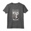 Gesù e il cane - Kuvasz Maglietta - Walking with Jesus - Ideale per Cristiani Devoti e Amanti dei Cani