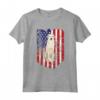 American Flag Kuvaszok 4th Of July - Maglietta per Amanti dei Cani - Ideale per Celebrare il 4 Luglio con il tuo Kuvasz