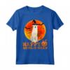 Divertente Kuvasz Halloween Maglietta - Regalo per Amanti dei Cani con Design Cane Halloween - Happy Howl-o-ween