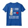 Trova il mio Valentino Kuvasz Maglietta - Ideale per Amanti dei Cani - I Found My Valentine Day Kuvaszok Design