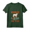 Donna Kuvasz Four Paws Two Feet One Team - Maglietta con Collo a V per Proprietari di Kuvasz - Ideale per Amanti del Kuvasz