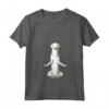 Donna Yoga Cane Kuvasz Maglietta con Collo a V - Regalo Divertente per Amanti dei Cani - Yoga con il mio Kuvasz