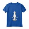 Donna Yoga Cane Kuvasz Maglietta con Collo a V - Regalo Divertente per Amanti dei Cani - Yoga con il mio Kuvasz
