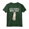 Meno Gens Plus Kuvasz Maglietta - T-shirt Divertente con Cane Kuvaszok - Ideale per Amanti dei Cani Introvertiti