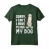 Programmi Con Il Mio Cane Kuvasz - Maglietta Divertente per Amanti dei Cani - Regalo Unico con Scritta: Sorry I Can't I Have Plans With My Kuvaszok Dog