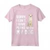 Programmi Con Il Mio Cane Kuvasz - Maglietta Divertente per Amanti dei Cani - Regalo Unico con Scritta: Sorry I Can't I Have Plans With My Kuvaszok Dog