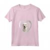 Donna Kuvasz Dog - Amante del cuore del cane - Kuvasz Tshirt con Collo a V - Regalo per Proprietario di Kuvasz