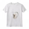 Donna Kuvasz Dog - Amante del cuore del cane - Kuvasz Tshirt con Collo a V - Regalo per Proprietario di Kuvasz