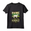 Donna Home is where my Kuvasz is - Kuvasz Maglietta con Collo a V per Proprietari di Kuvasz Ungheresi