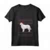 Donna Kuvasz Natale Maglietta con Collo a V - Design Natalizio con Cane di Santa Kuvasz - Regalo Perfetto per Mamma o Papà Kuvasz