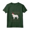 Donna Kuvasz Natale Maglietta con Collo a V - Design Natalizio con Cane di Santa Kuvasz - Regalo Perfetto per Mamma o Papà Kuvasz