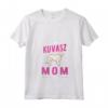 Donna Best Kuvasz Mom Ever - Maglietta Mamma Kuvasz con Collo a V - Ideale per Proprietari e Amanti dei Cani