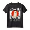 Canezilla Dogzilla Giapponese Kuvasz Maglietta - Design Divertente per Amanti dei Cani - Regalo Unico per Proprietari di Kuvasz