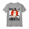 Canezilla Dogzilla Giapponese Kuvasz Maglietta - Design Divertente per Amanti dei Cani - Regalo Unico per Proprietari di Kuvasz