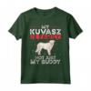 Kuvasz Famiglia - Maglietta Ungherese con motivo My Kuvasz is family - Ideale per Proprietari e Amanti di Kuvasz