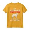Kuvasz Famiglia - Maglietta Ungherese con motivo My Kuvasz is family - Ideale per Proprietari e Amanti di Kuvasz