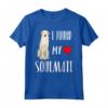 Trovato Mia Anima Gemella Kuvasz Maglietta - Design Divertente Cane - Regalo per Amanti dei Cani Kuvasz