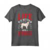 Life is better with a Kuvasz - Maglietta per Proprietari e Amanti di Kuvasz - Ideale per Cani Ungheresi