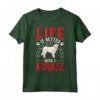 Life is better with a Kuvasz - Maglietta per Proprietari e Amanti di Kuvasz - Ideale per Cani Ungheresi