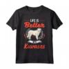 Life is better with Kuvaszs Maglietta - Ideale per i Proprietari di Kuvasz Ungheresi e Amanti dei Cani