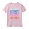 Funny Modern Repeated Text Design Kuvasz Maglietta - Stylish Tee for Dog Lovers