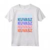 Funny Modern Repeated Text Design Kuvasz Maglietta - Stylish Tee for Dog Lovers