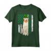 Bandiera Irlandese San Patrizio Kuvasz Maglietta - Design Divertente per Amanti dei Cani - Ideale per la Festa di San Patrizio