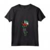 Donna Kuwait Rose Flag Pride Roots Souvenir Maglietta - Hand Skeleton Holding Rose - Ideale per Mostrare Orgoglio e Amore per il Kuwait