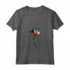 Donna Kuwait Rose Flag Pride Roots Souvenir Maglietta - Hand Skeleton Holding Rose - Ideale per Mostrare Orgoglio e Amore per il Kuwait