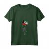 Donna Kuwait Rose Flag Pride Roots Souvenir Maglietta - Hand Skeleton Holding Rose - Ideale per Mostrare Orgoglio e Amore per il Kuwait