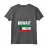 Emblema della Mappa della Bandiera del Kuwait Maglietta con Collo a V - Orgoglio Kuwaitiano - Leggera e Taglio Classico