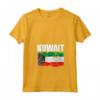 Emblema della Mappa della Bandiera del Kuwait Maglietta con Collo a V - Orgoglio Kuwaitiano - Leggera e Taglio Classico