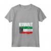 Emblema della Mappa della Bandiera del Kuwait Maglietta con Collo a V - Orgoglio Kuwaitiano - Leggera e Taglio Classico