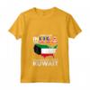 Kuwait Kuwait Radici Kuwaitiane - Maglietta Bandiera del Kuwait con Collo a V - Mostra il tuo Orgoglio Nazionale!