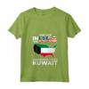 Kuwait Kuwait Radici Kuwaitiane - Maglietta Bandiera del Kuwait con Collo a V - Mostra il tuo Orgoglio Nazionale!