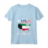 Kuwait Kuwait Radici Kuwaitiane - Maglietta Bandiera del Kuwait con Collo a V - Mostra il tuo Orgoglio Nazionale!