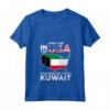 Kuwait Kuwait Radici Kuwaitiane - Maglietta Bandiera del Kuwait con Collo a V - Mostra il tuo Orgoglio Nazionale!