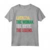 Lucrezia The Women The Myth The Legend Maglietta - Personalizzata per Lucrezia - Regalo divertente per Famiglia e Amici