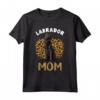 Black Lab Mom Labrador Retriever Mamma - Maglietta con Stampa Leopardo per la Festa della Mamma o Compleanno - Ideale per Amanti dei Labrador