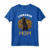 Black Lab Mom Labrador Retriever Mamma - Maglietta con Stampa Leopardo per la Festa della Mamma o Compleanno - Ideale per Amanti dei Labrador
