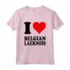 Amo Belgio Laekenois Maglietta - Cuore Rosso - Ideale per gli Amanti dei Cani