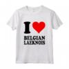 Amo Belgio Laekenois Maglietta - Cuore Rosso - Ideale per gli Amanti dei Cani