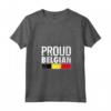 Donna Proud Belgian - Belgio Vintage Bandiera Belga Maglietta con Collo a V - Ideale per Mostrare il Tuo Amore per il Belgio