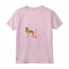 Donna Cane da Pastore Belga Laekenois - Maglietta Battito Cardiaco - Ideale Regalo per Proprietari di Cani - Cuore a V