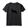 Belga Laekenois Cane Black Silhouette Maglietta - Design Originale per Amanti dei Cani - Per Uomini, Donne, Ragazzi e Ragazze