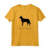 Belga Laekenois Cane Black Silhouette Maglietta - Design Originale per Amanti dei Cani - Per Uomini, Donne, Ragazzi e Ragazze