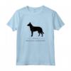 Belga Laekenois Cane Black Silhouette Maglietta - Design Originale per Amanti dei Cani - Per Uomini, Donne, Ragazzi e Ragazze