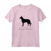 Belga Laekenois Cane Black Silhouette Maglietta - Design Originale per Amanti dei Cani - Per Uomini, Donne, Ragazzi e Ragazze