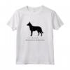 Belga Laekenois Cane Black Silhouette Maglietta - Design Originale per Amanti dei Cani - Per Uomini, Donne, Ragazzi e Ragazze